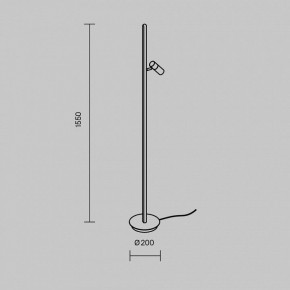Торшер Maytoni Thin MOD395FL-L28BS3K в Качканаре - kachkanar.mebel24.online | фото 4