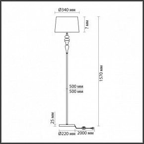 Торшер Odeon Light Homi 5040/1F в Качканаре - kachkanar.mebel24.online | фото 4