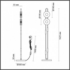 Торшер Odeon Light Magnet 5407/23FL в Качканаре - kachkanar.mebel24.online | фото 4