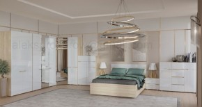 ТРИО Спальный гарнитур (модульный) сонома/белый в Качканаре - kachkanar.mebel24.online | фото