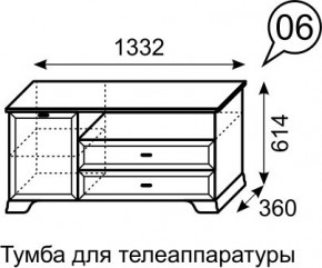 Тумба для телеаппаратуры Венеция 6 бодега в Качканаре - kachkanar.mebel24.online | фото 3