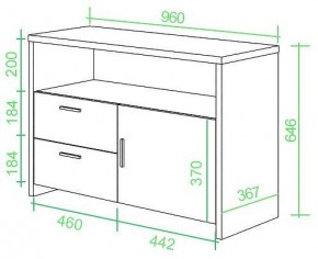 Тумба комбинированная Домино Lite ТБЛ в Качканаре - kachkanar.mebel24.online | фото 2