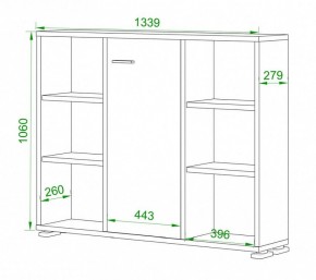 Тумба комбинированная Домино ПУ-60-2 в Качканаре - kachkanar.mebel24.online | фото 2