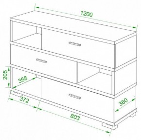 Тумба комбинированная Домино СБ-40/3-ПВК в Качканаре - kachkanar.mebel24.online | фото 2
