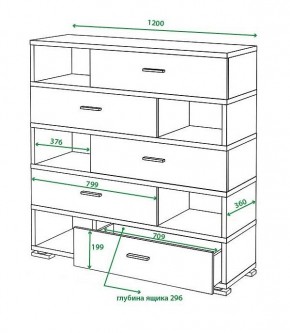 Тумба комбинированная СБ-40/5 в Качканаре - kachkanar.mebel24.online | фото 2