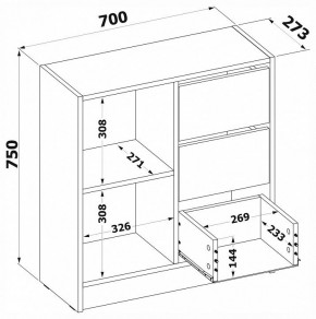 Тумба комбинированная Т-1 в Качканаре - kachkanar.mebel24.online | фото 4