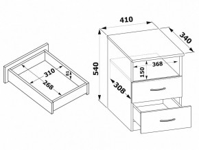 Тумба КТ-09.1 в Качканаре - kachkanar.mebel24.online | фото 3