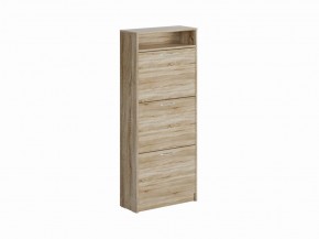 Тумба ОРИОН с тремя полками для обуви, цвет Дуб Сонома в Качканаре - kachkanar.mebel24.online | фото
