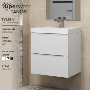 Тумба под раковину Uperwood Tanos 100 см, подвесная, белая матовая в Качканаре - kachkanar.mebel24.online | фото 4