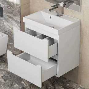 Тумба под раковину Uperwood Tanos 50 см, подвесная, белая матовая в Качканаре - kachkanar.mebel24.online | фото 3