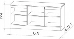 НИЦЦА-9 Тумба под ТВ (НЦ.09) в Качканаре - kachkanar.mebel24.online | фото 2