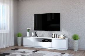 Тумба под ТВ "Хилтон" (Белый текстурный) в Качканаре - kachkanar.mebel24.online | фото