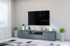 Тумба под ТВ "Хилтон" (Графит) в Качканаре - kachkanar.mebel24.online | фото