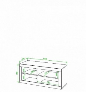 Тумба под ТВ Toivo Кон120 в Качканаре - kachkanar.mebel24.online | фото 2