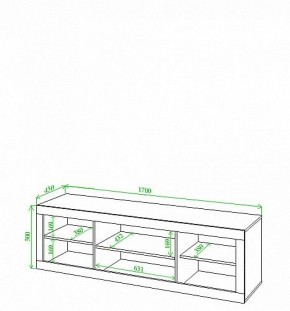 Тумба под ТВ Toivo Кон170 в Качканаре - kachkanar.mebel24.online | фото 2