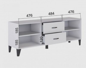 Тумба под ТВ ТВМ-6 (белый) в Качканаре - kachkanar.mebel24.online | фото 2