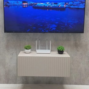 Тумба подвесная под ТВ LINES MTV1-MA 750 Бежевый (Леда-М 10.1.5) в Качканаре - kachkanar.mebel24.online | фото 5
