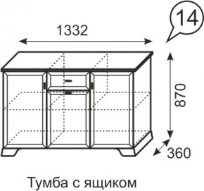 Тумба с ящиком Венеция 14 бодега в Качканаре - kachkanar.mebel24.online | фото 3