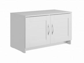 Тумба СИРИУС двухдверная низкая, цвет белый в Качканаре - kachkanar.mebel24.online | фото