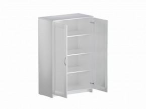 Тумба СИРИУС двухдверная высокая, цвет белый в Качканаре - kachkanar.mebel24.online | фото 3