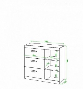 Тумба Toivo Км104 в Качканаре - kachkanar.mebel24.online | фото 2