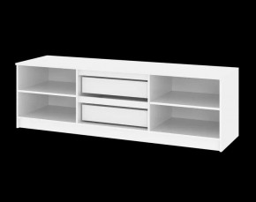 Тумба ТВ большая Парус (Белый/Графит) в Качканаре - kachkanar.mebel24.online | фото 5