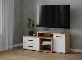 Тумба ТВ Парус-3 Дуб крафт золотой/Белый в Качканаре - kachkanar.mebel24.online | фото