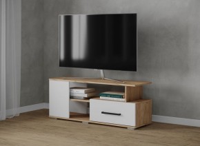 Тумба ТВ Парус-4 Дуб крафт золотой/Белый в Качканаре - kachkanar.mebel24.online | фото