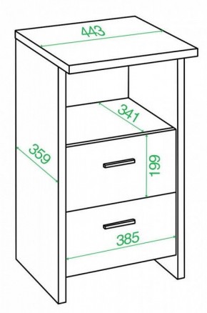 Тумбочка Домино Лайт ТЯЛ в Качканаре - kachkanar.mebel24.online | фото 4