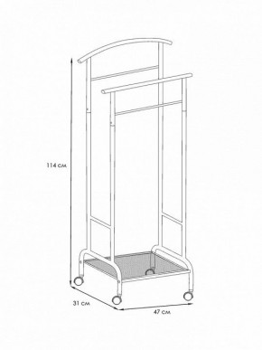 Вешалка для костюма Римини 2М в Качканаре - kachkanar.mebel24.online | фото 4