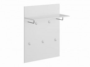 Вешалка СИРИУС настенная с полкой, цвет белый в Качканаре - kachkanar.mebel24.online | фото 2