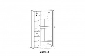 ВИНТЕР 3 Шкаф 3-х створчатый в Качканаре - kachkanar.mebel24.online | фото 2