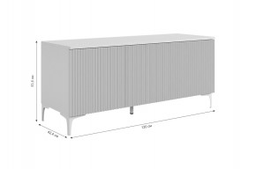 ЗЕФИР Гостиная К2 (белое дерево/черный муар) в Качканаре - kachkanar.mebel24.online | фото 4