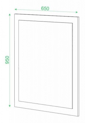 Зеркало настенное Домино в Качканаре - kachkanar.mebel24.online | фото 2